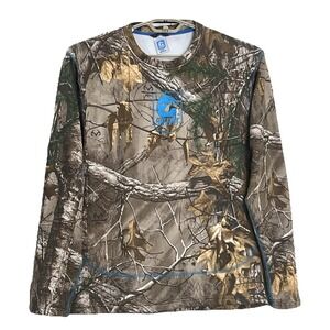 Gator Waders Womens Hunting Top Medium Camouflage Blue Trim Realtree Design Logo